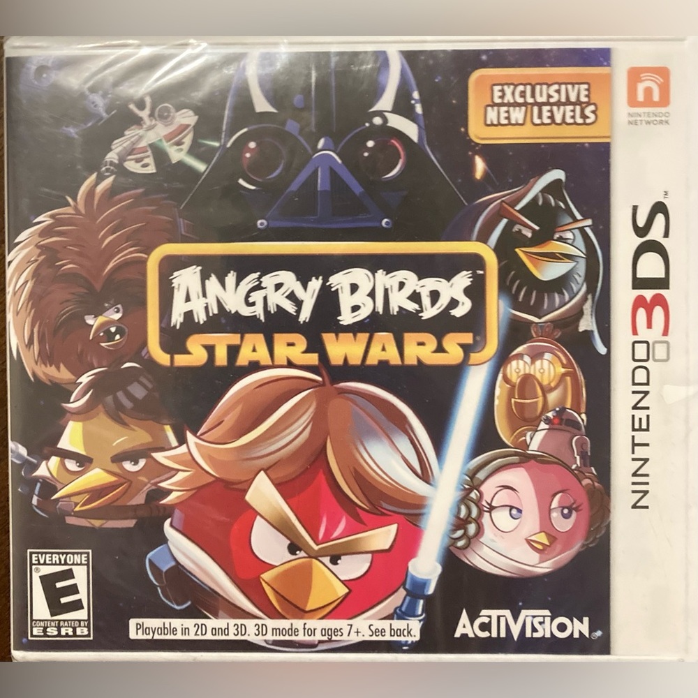 NWT Sealed Unopened Angry Birds Star Wars for Nintendo 3DS - Red and Black